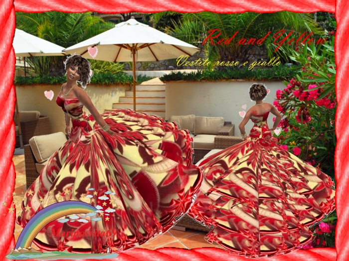 Red and Yellow dress