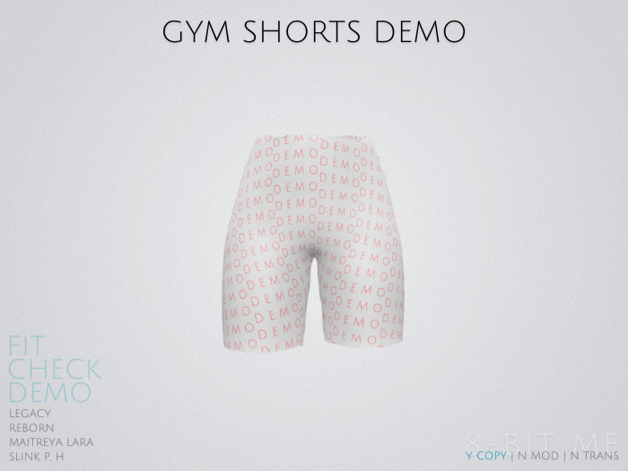 Gym Shorts DEMO Package