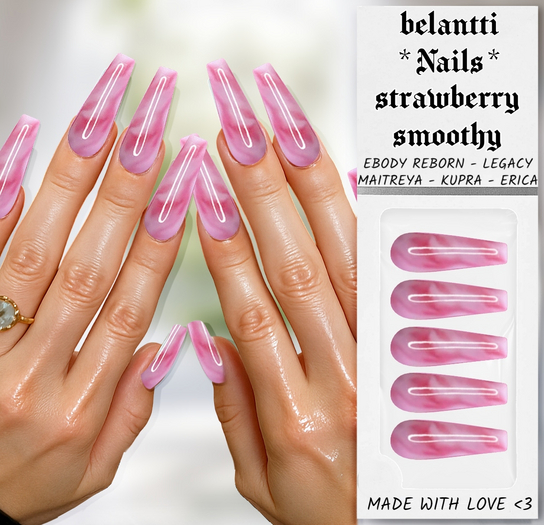 [Belantti] Pink Smoothy Nails