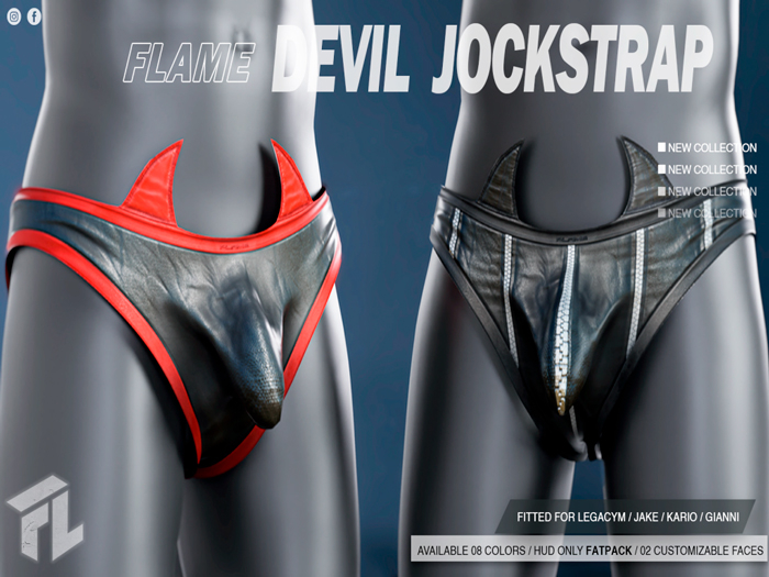 Flame Devil Jockstrap FATPACK