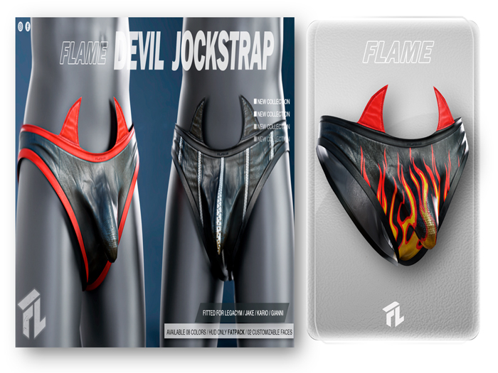 Flame Devil Jockstrap Fire