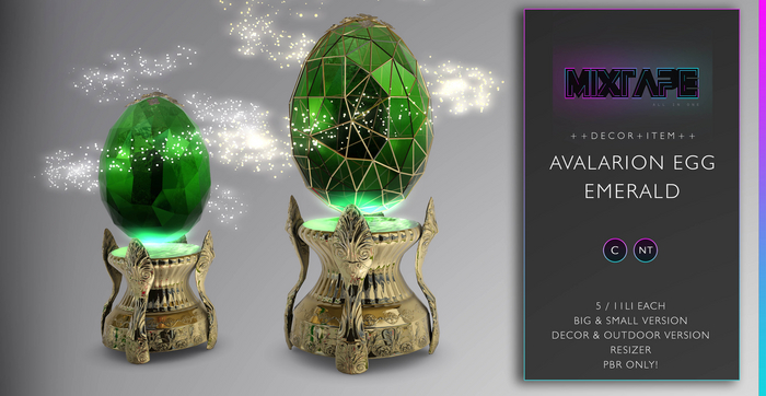 MIXTAPE Decor -  avalarion egg - emerald 