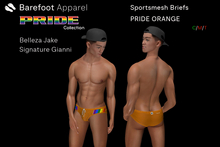 PRIDE ORANGE / SPORTSMESH BRIEFS