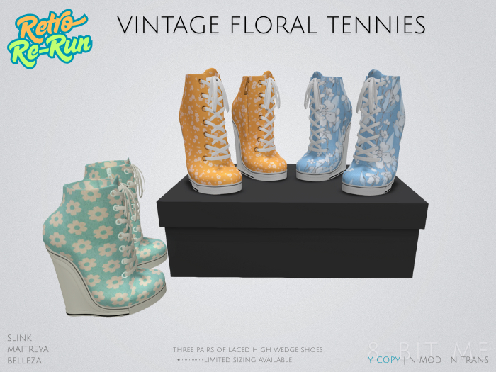 Vintage Floral Tennies Package