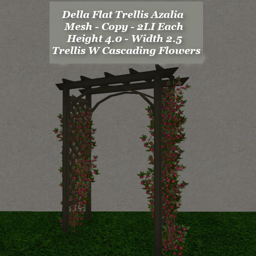 Della Flat Trellis Azalia1
