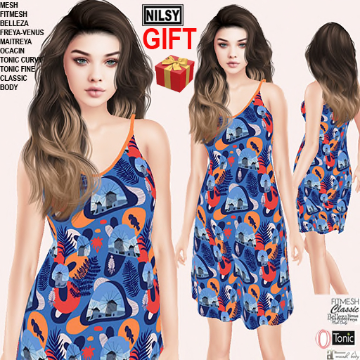 GIFT,HOLIDAY DRESS,CL&MESH BODY