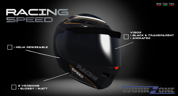 {wZ} Helmet Racing Speed Orange