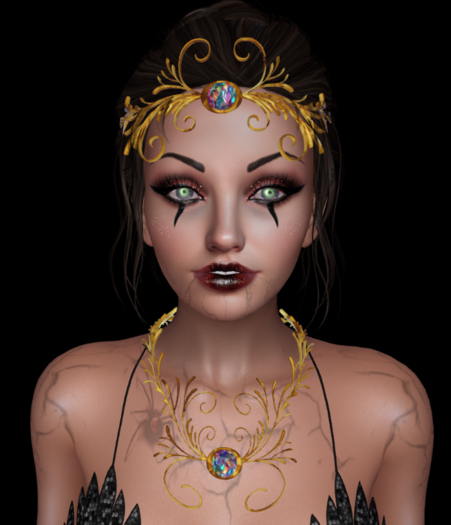 Rainbow Gold Necklace 25 - Resize