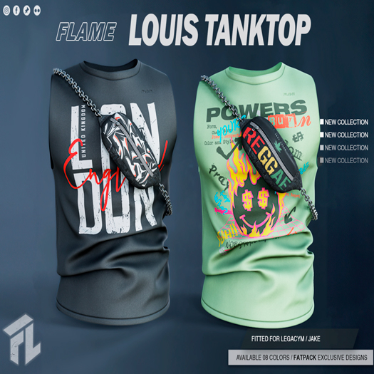 Flame Louis TankTop FATPACK
