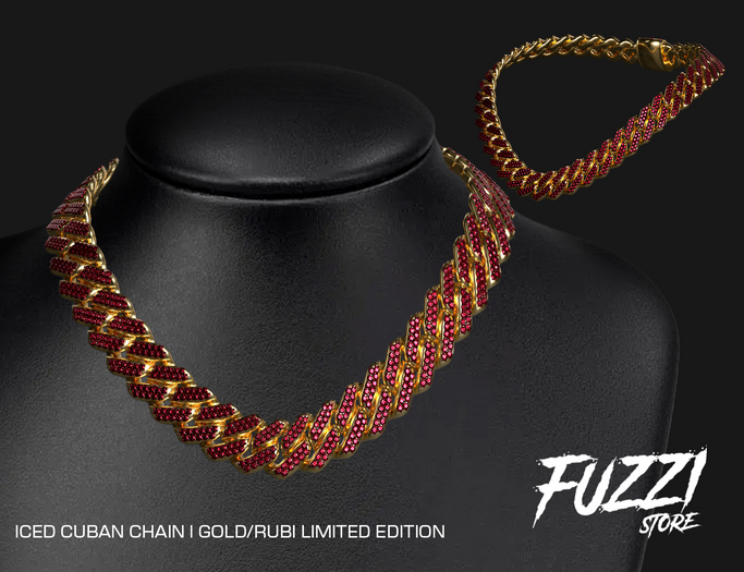 FUZZI STORE - ICED RUBI CUBAN CHAIN