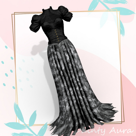 Grey Frilly Gown Waifu