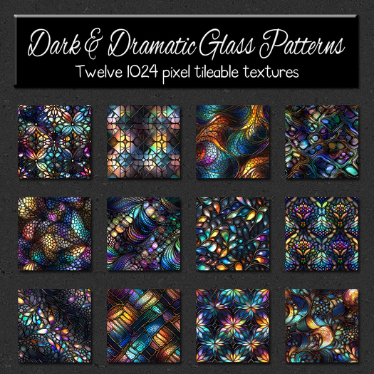 *Wallflowers* Dark & Dramatic Glass Patterns