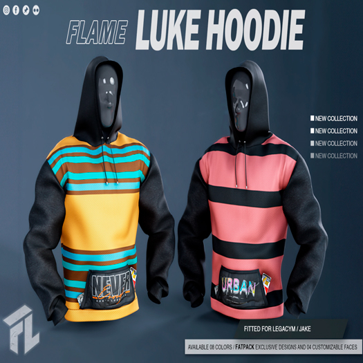 Flame Luke Hoodie FATPACK