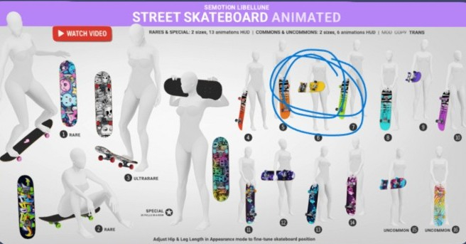 SEmotion Libellune Street Skateboard Animated COMMON 06