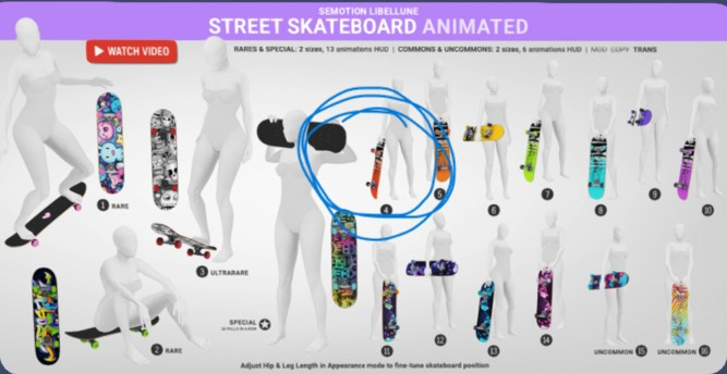 SEmotion Libellune Street Skateboard Animated COMMON 04