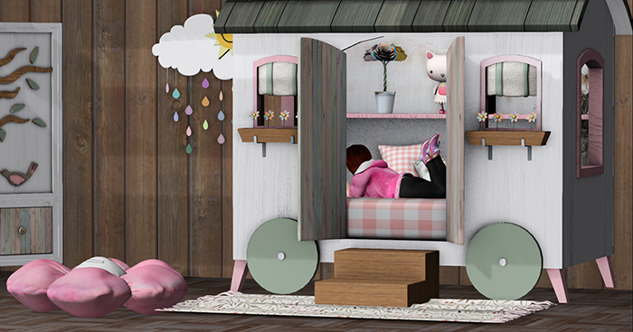 BR Furnishings Crazy Caravan Bed