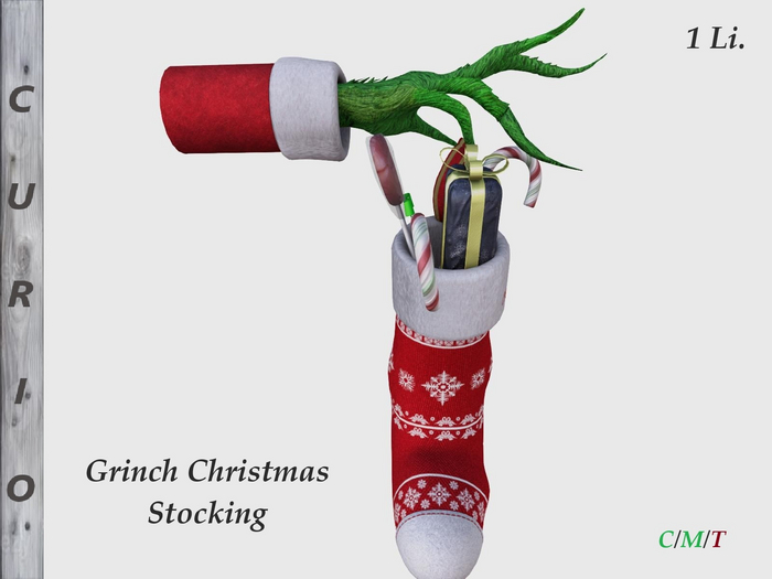 Grinch Hand Christmas Stocking