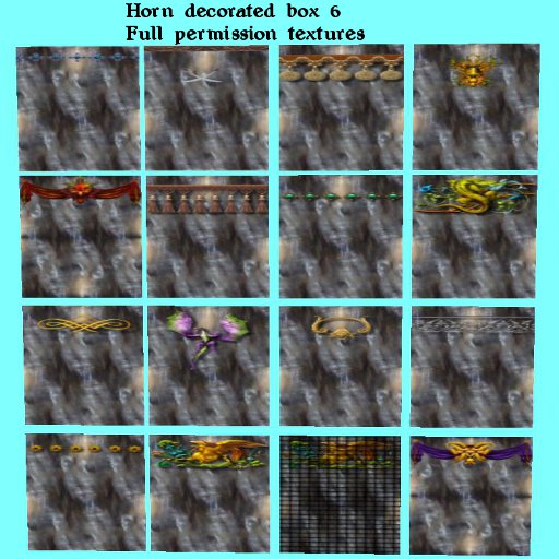 Horn decorated 6 texture box v2