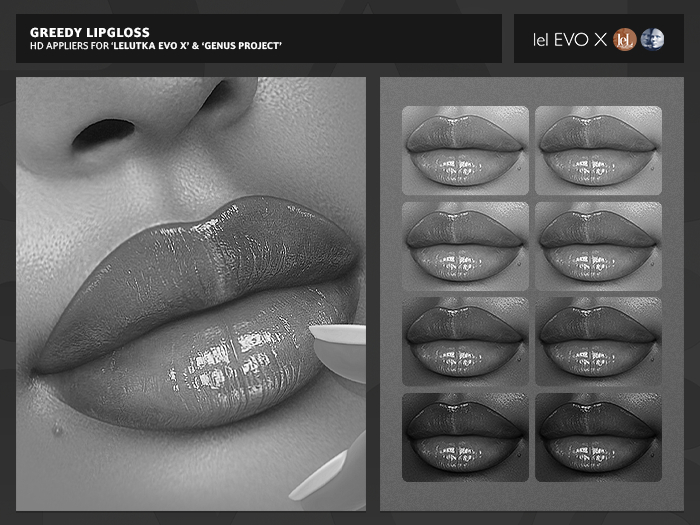 ives. greedy lipgloss - demos