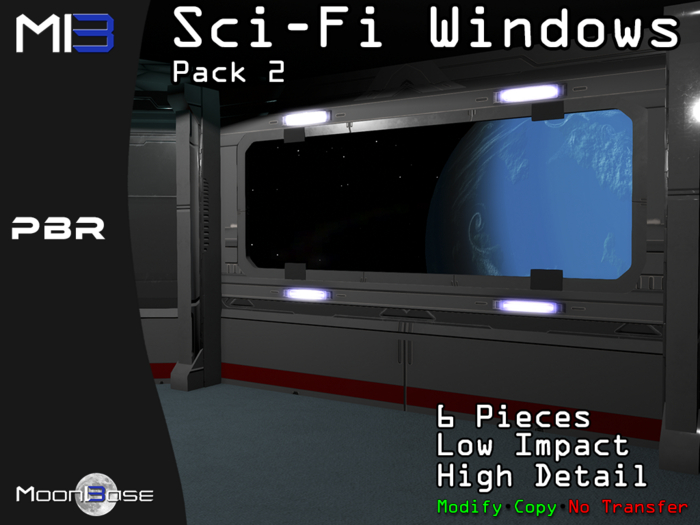 [MB3] Sci-Fi Windows - Pack 2 (PBR)
