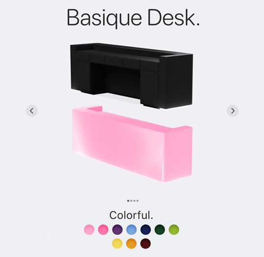 ROOM.900 Basique Desk Colorful - BOX