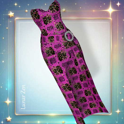 Magenta Gown Bombshell