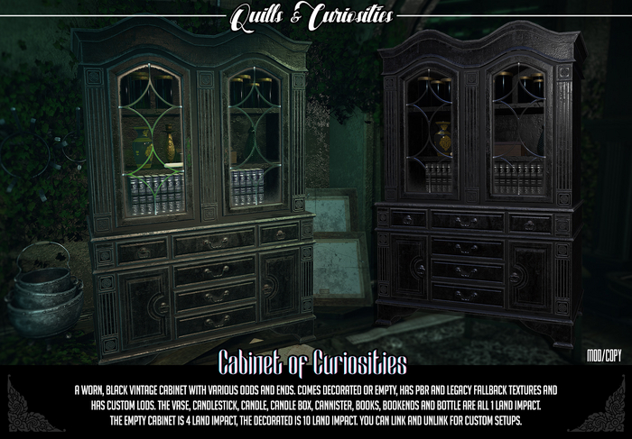 Quills & Curiosities - Cabinet of Curiosities