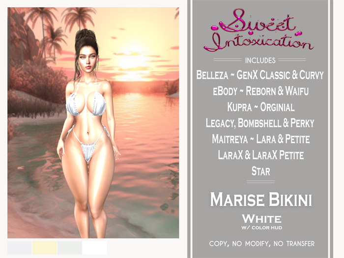 ::Sweet Intoxication:: Marise Bikini - White