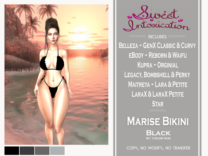 ::Sweet Intoxication:: Marise Bikini - Black