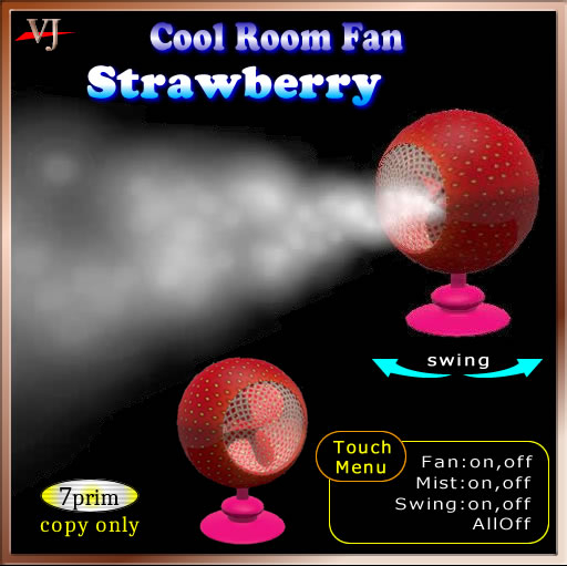 Room Fan Ball Strawberry