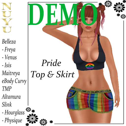 NUYU Pride Top & Skirt Demo