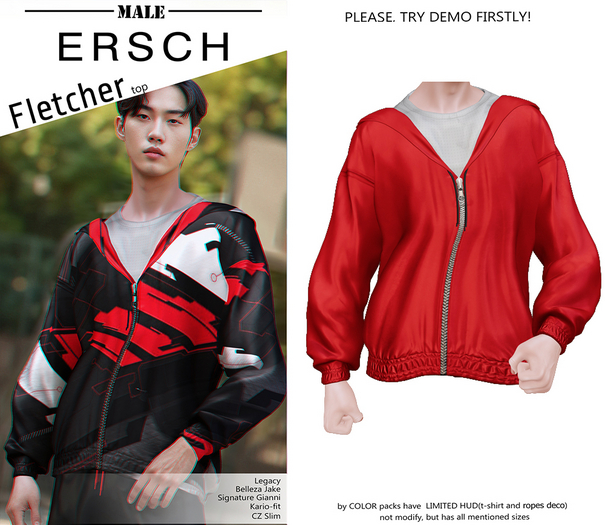 ERSCH - Fletcher top -red-