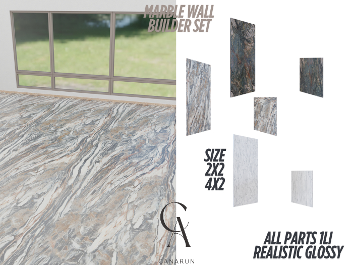 Marble Wall Set - CANARUN - (Rezzme)