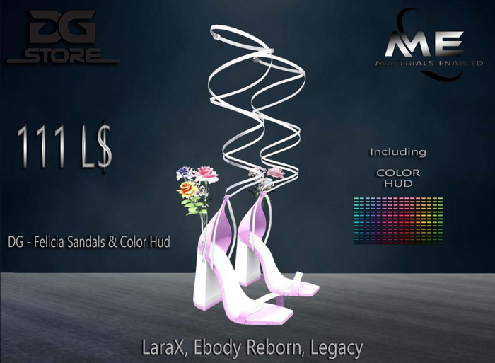 DG - Felicia Sandals & Color Hud - Unpacker