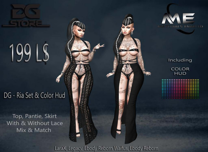 DG - Ria Set & Color Hud - Unpacker