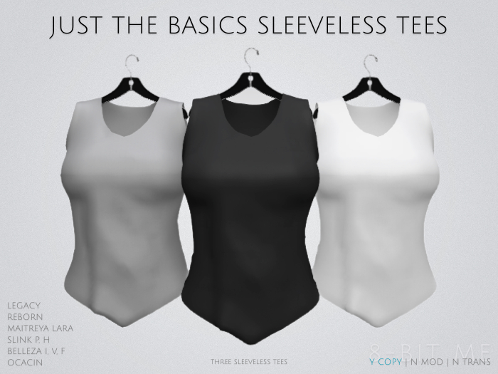 Just The Basics Sleeveless Tees Package