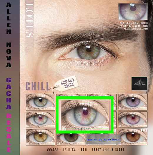 05. LOTUS. Chill Eyes [rezz me] - SALE ! ◔◡◔