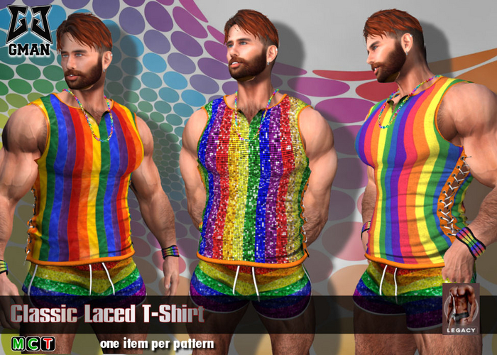 [GMan] PR - Pride Laced T-Shirt-Classic_LEG