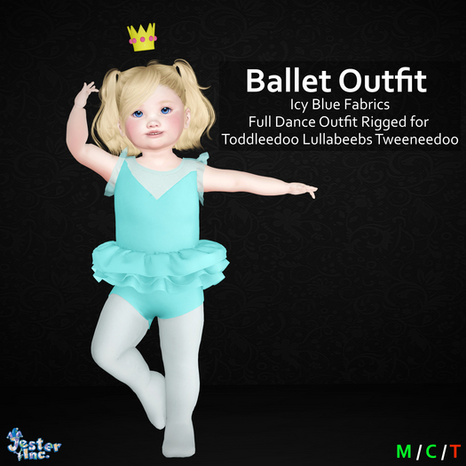 [Jester Inc.] Icy Blue Ballet Outfit!