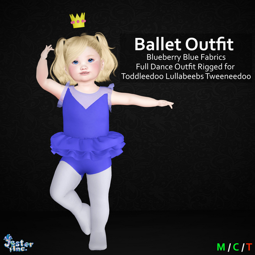 [Jester Inc.] Blueberry Blue Ballet Outfit!