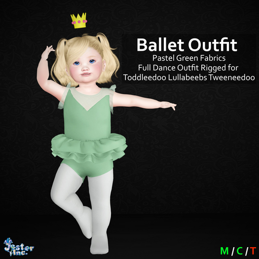 [Jester Inc.] Pastel Green Ballet Outfit!