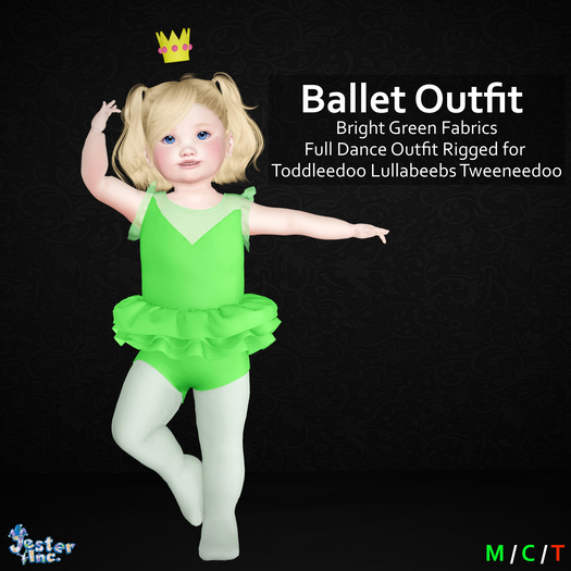 [Jester Inc.] Bright Green Ballet Outfit!