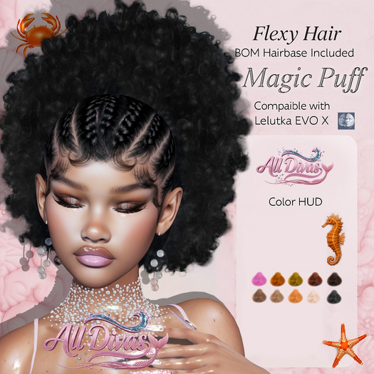 [All Divas] Magic Afro puff