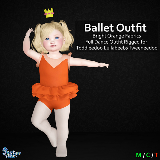 [Jester Inc.] Bright Orange Ballet Outfit!