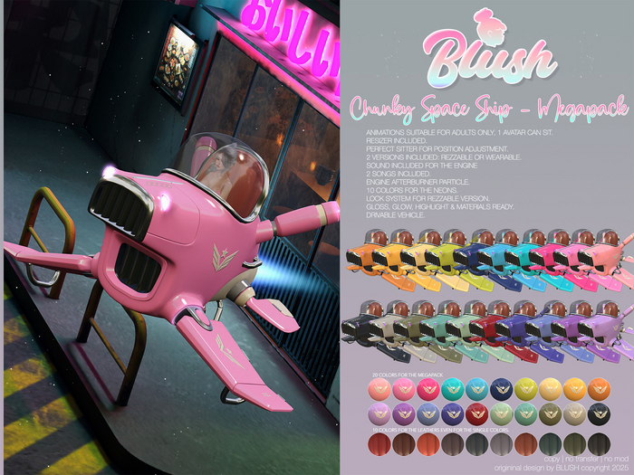 BLUSH - Chunky Space Ship - Megapack