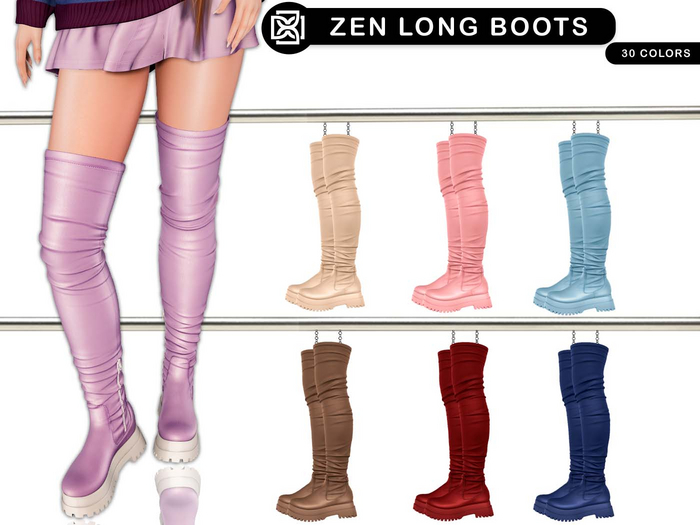 Addams // Zen Long Boots // FATPACK
