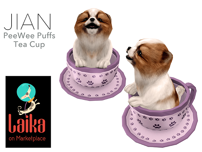 JIAN PeeWee Puffs :: Tea Cup Bi-Color