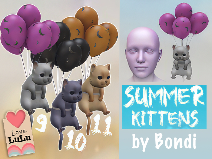 10 Balloon Kitten Orange - Summer Kittens - BONDI