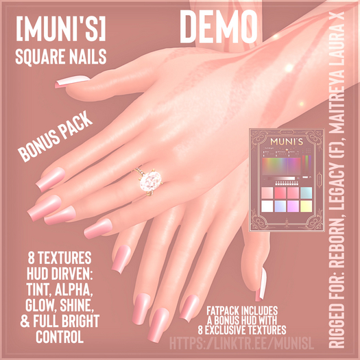[Muni's]  Square Nails  -  DEMO