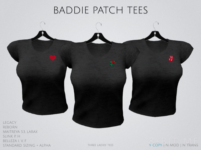 Baddie Patch Tees Package